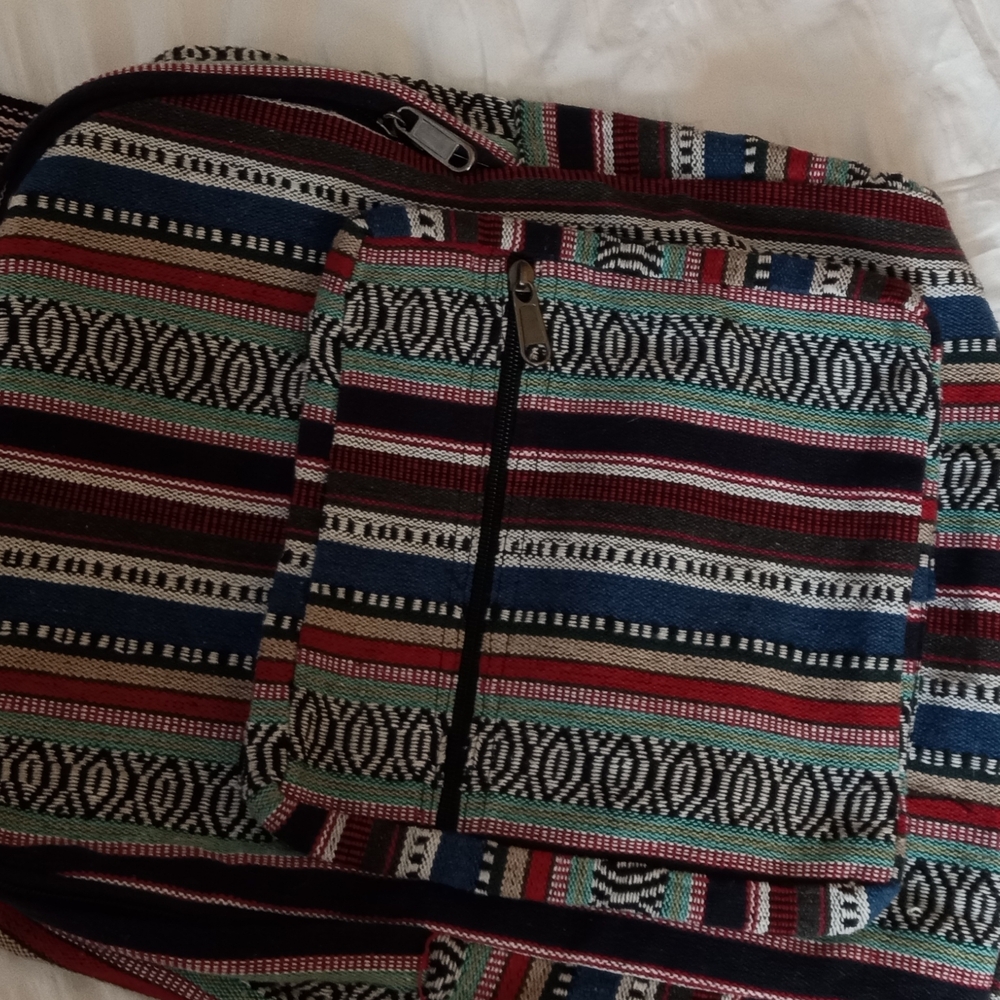 Colorful Patterned Women's Backpack - Picture 4 of 7